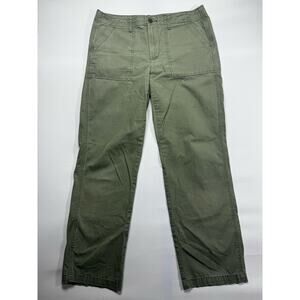 Levi's Women's Straight Leg Army Green Utility Pants - Size 28 (32x28)